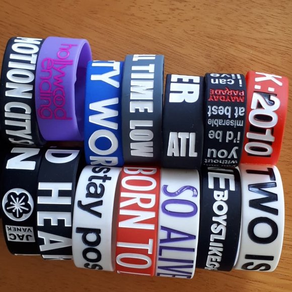 Rubber/Silicone Bracelets - Picture 2 of 9